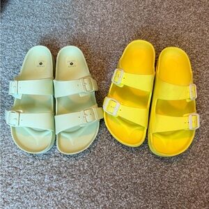 Two pairs of sandals. Women 8